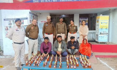 शुष्क दिवस पर दुर्ग पुलिस की बड़ी कार्रवाई: अवैध शराब बेचते और पीते 38 आरोपी गिरफ्तार