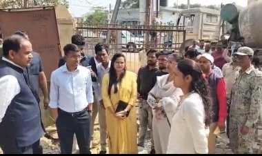 कलेक्टर डॉ.गौरव सिंह का मंदिर हसौद में धुआंधार निरीक्षण:शिक्षा और विकास कार्यों को परखा, नियम विरुद्ध चल रहे पान ठेले को किया सील