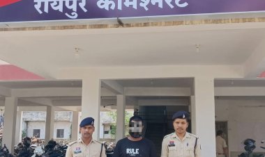 रायपुर पुलिस की बड़ी कार्रवाई: फरार ड्रग तस्कर 'चंदन' नागपुर से गिरफ्तार
