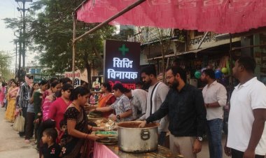 सिद्धी विनायक मेडिकल स्टोर द्वारा हनुमान जन्मोत्सव पर विशाल भंडारे का आयोजन