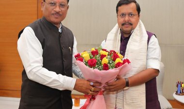 मुख्यमंत्री श्री विष्णुदेव साय ने भाजपा राष्ट्रीय अध्यक्ष श्री नितिन नवीन से की सौजन्य भेंट, स्थापना दिवस की दी शुभकामनाएं ...