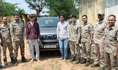 केशकाल पुलिस की बड़ी दबिश: राजस्थान के दो अंतर्राज्यीय तस्कर गिरफ्तार, 115 किलो गांजा और लग्जरी कार जप्त