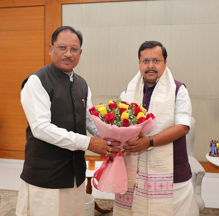 मुख्यमंत्री श्री विष्णुदेव साय ने भाजपा राष्ट्रीय अध्यक्ष श्री नितिन नवीन से की सौजन्य भेंट, स्थापना दिवस की दी शुभकामनाएं ...