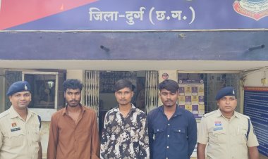 टायर के अंदर छिपाकर हो रही थी गांजा तस्करी, दुर्ग पुलिस ने 3 आरोपियों को पिकअप और 15 किलो गांजे के साथ दबोचा