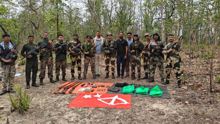 सुरक्षा बलों की मुस्तैदी से कांकेर में नक्सली मंसूबे नाकाम, सर्चिंग के दौरान मिला हथियारों का जखीरा