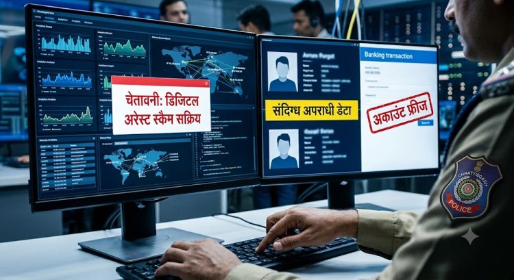रायपुर-दुर्ग में साइबर ठगों के खिलाफ पुलिस का 'मेगा ड्राइव': 'डिजिटल अरेस्ट' और 'वर्क फ्रॉम होम' स्कैमर्स पर शिकंजा, सैकड़ों संदिग्ध खाते फ्रीज