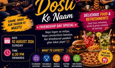 विंग्स द्वारा फ्रेंडशिप डे पर "एक शाम दोस्ती के नाम" कार्यक्रम आयोजित