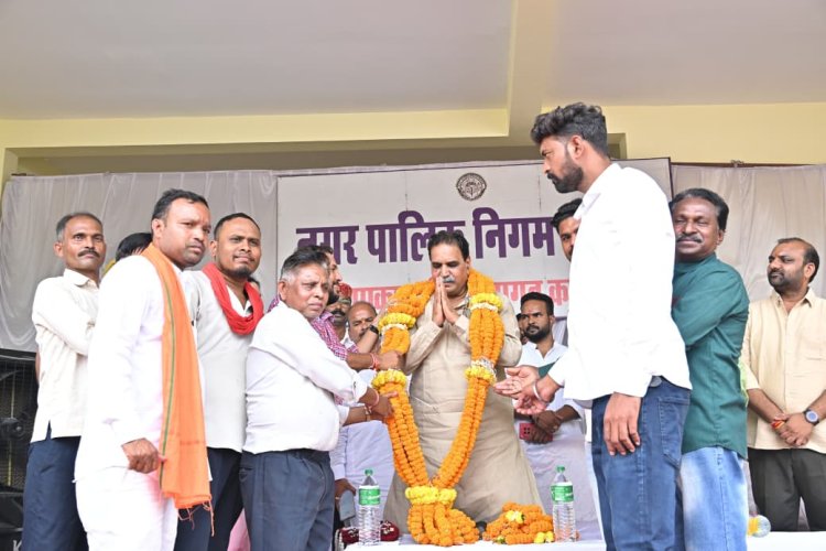विधायक राजेश मूणत ने किया भूमिपूजन व लोकार्पण रायपुर पश्चिम विधान सभा के शहीद भगत सिंह वार्ड में ₹133.08 लाख के विकास कार्यों की सौगात: