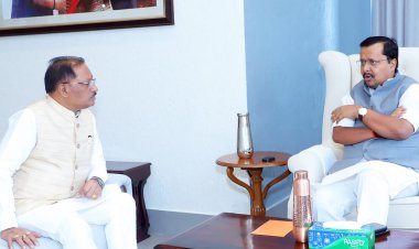 मुख्यमंत्री विष्णुदेव साय ने भाजपा के राष्ट्रीय अध्यक्ष नितिन नबीन से की सौजन्य भेंट