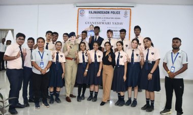 राष्ट्रमंडल खेल पदक विजेता एएसआई ज्ञानेश्वरी यादव का राजनांदगांव पुलिस ने किया भव्य नागरिक अभिनंदन