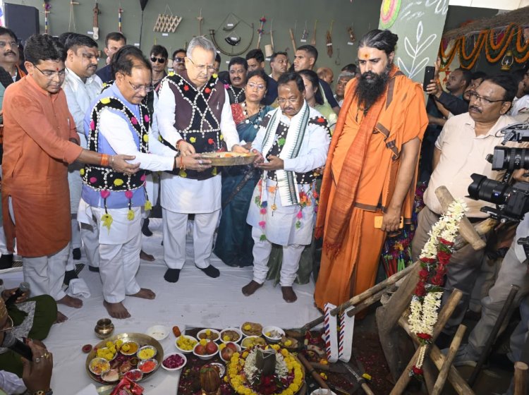 हरेली तिहार पर मुख्यमंत्री निवास में साकार हुई छत्तीसगढ़ की लोक संस्कृति, कृषि परंपरा और ग्रामीण जीवन की जीवंत झांकी