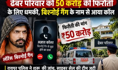 बिश्नोई गैंग के नाम से आया धमकी भरा कॉल,ढेबर परिवार को 50 करोड़ की फिरौती के लिए धमकी