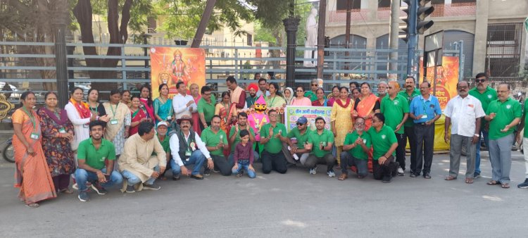 ग्रीन आर्मी ने 9वें वर्ष किया पॉलीथिन रूपी रावण का दहन, जागरूकता रैली से दिया पर्यावरण संरक्षण का संदेश